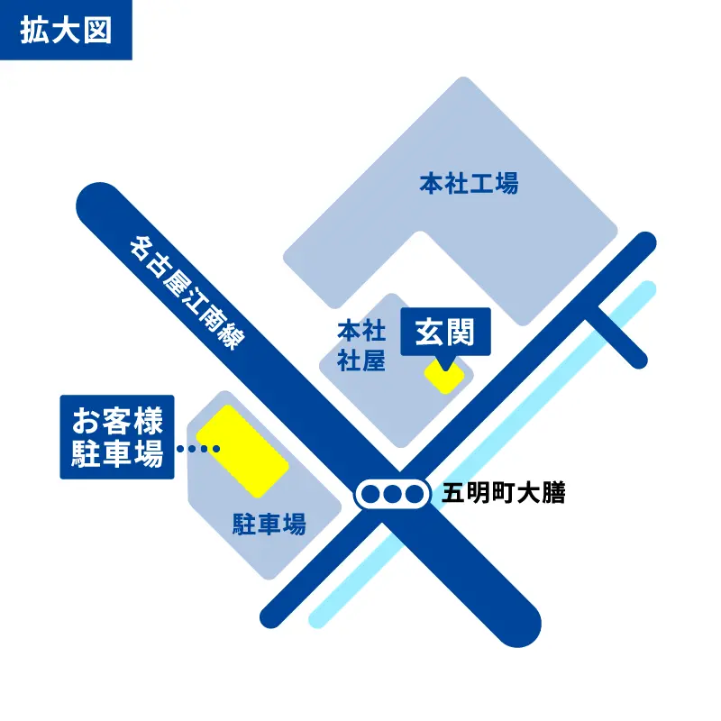 ニチグラ本社拡大地図