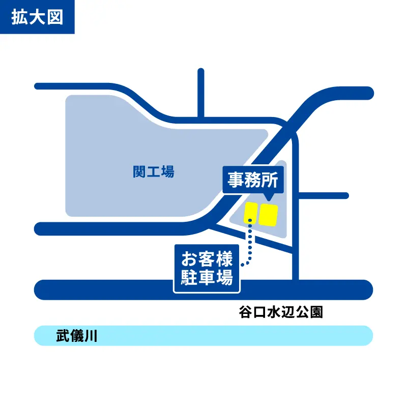 ニチグラ関工場拡大地図